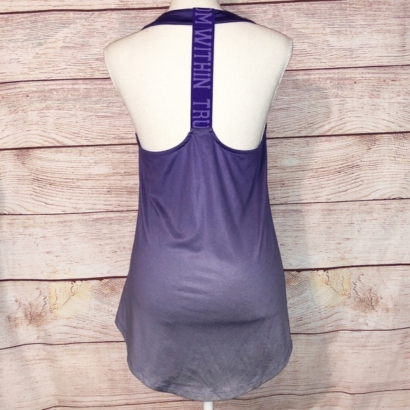 Disney The Little Mermaid Purple Ombre Ariel 89 Active Tank Top Size S - Picture 4 of 8